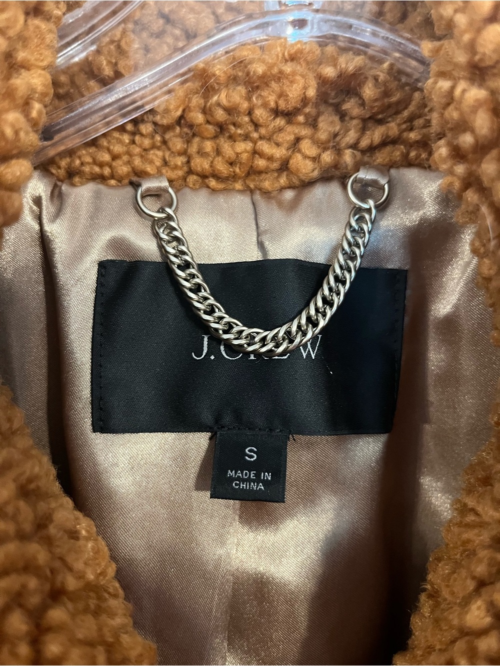 J. Crew Double-Breasted Teddy Coat in Chestnut Brown - Picture 2 of 12
